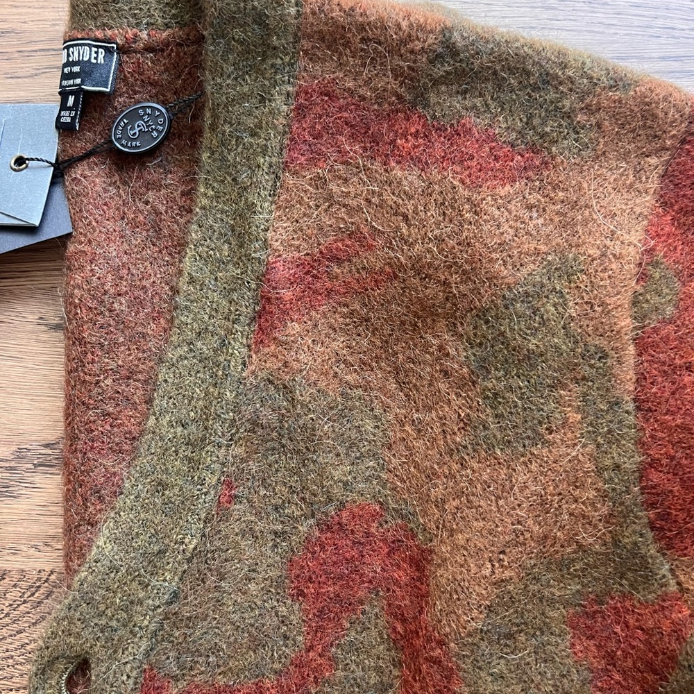 Todd Snyder camo alpaca cardigan - never worn - Men’s medium